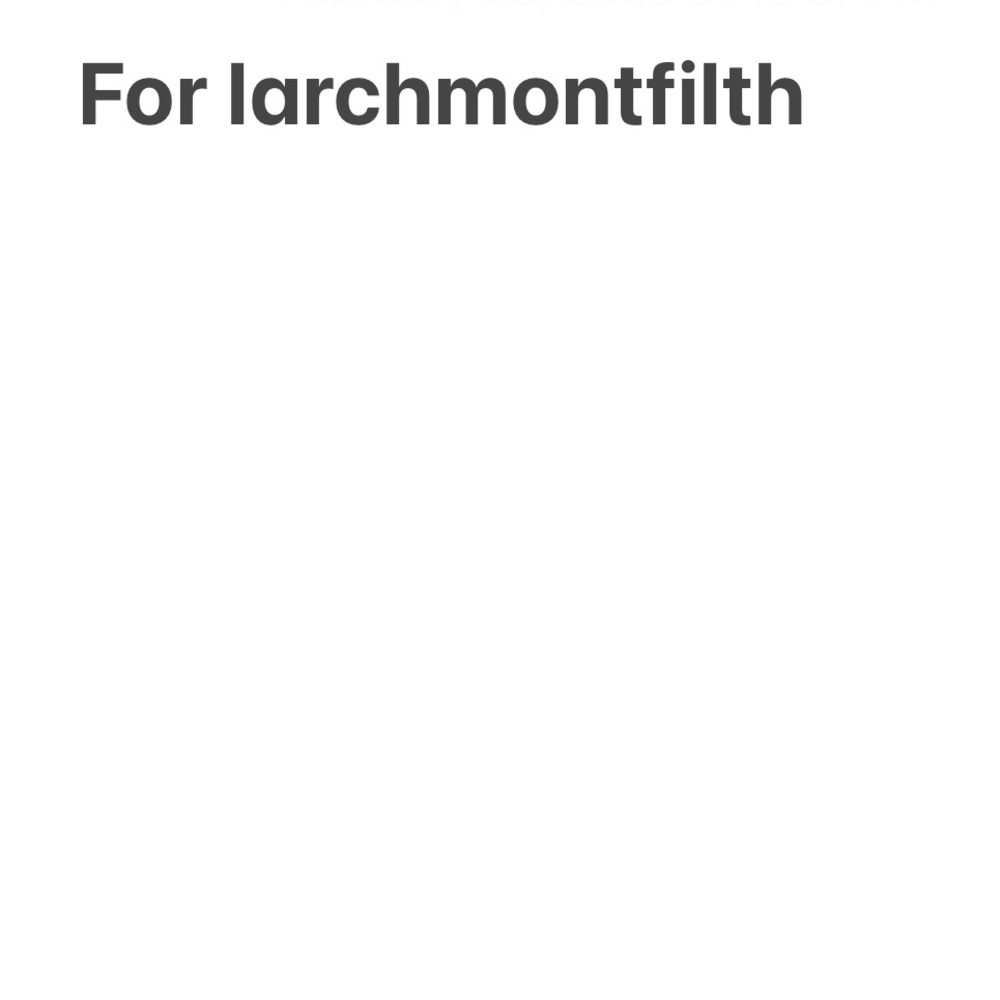 For larchmontfilth